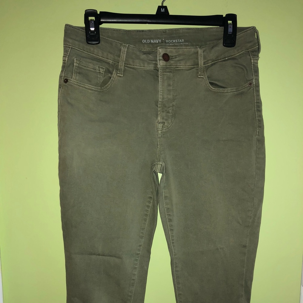 Old Navy Rockstar Green Pants